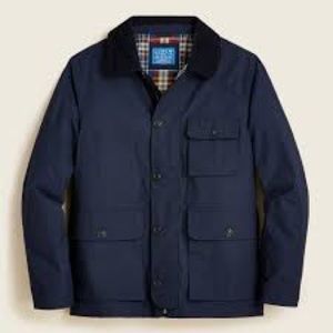 J CREW Utility Jacket in Kinloch Cloth Navy